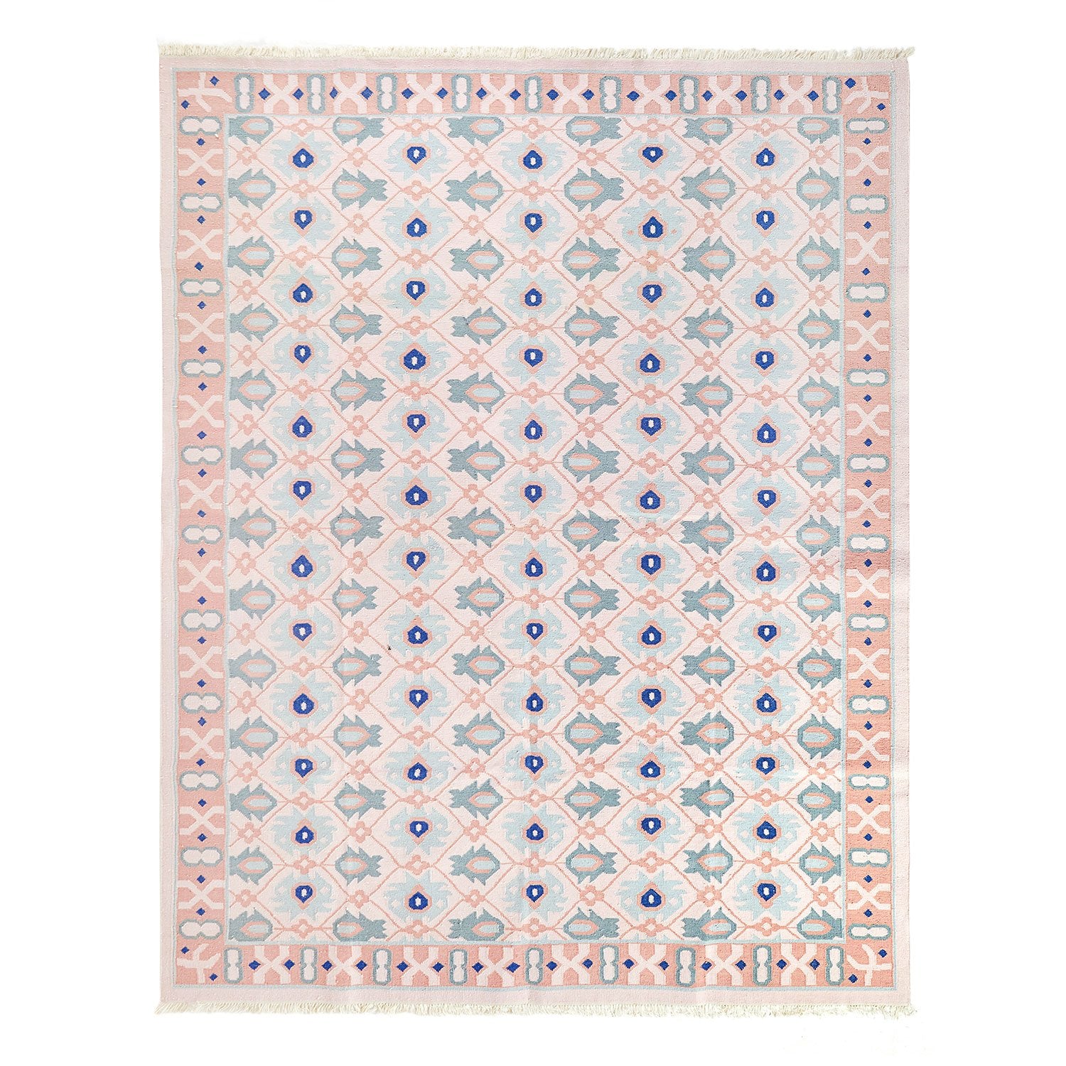 Naya Flat Weave Rug in Blossom Pink