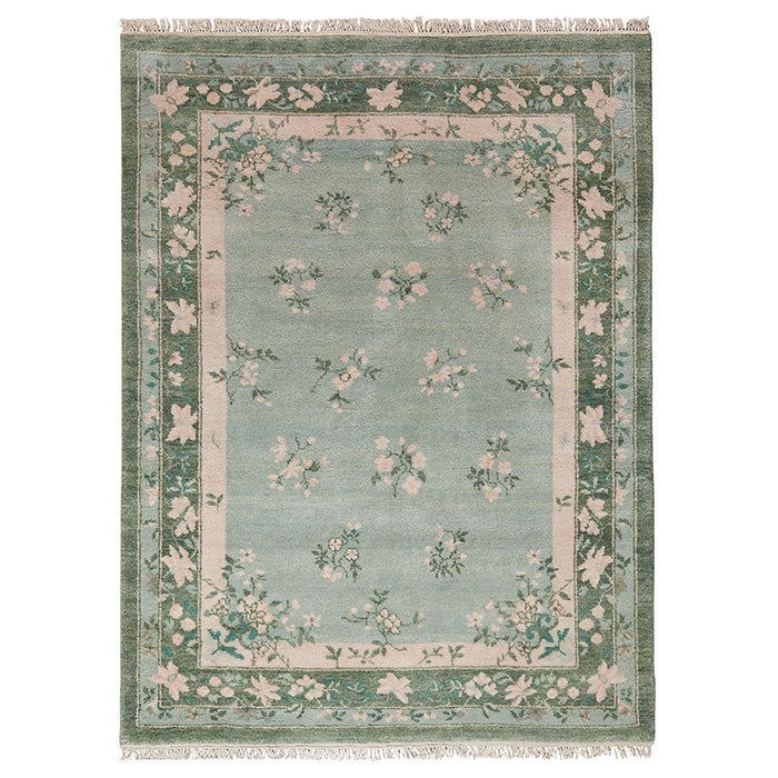 Miriam Rug in Green | Hand-Knotted Rug | Caitlin Wilson