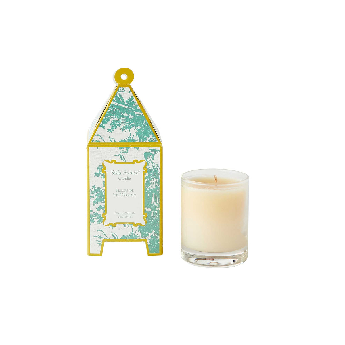 Fleurs de St. Germain Classic Toile Mini Pagoda Box Candle