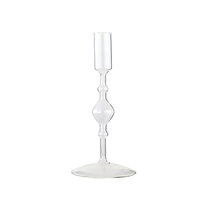 Tall Candlestick Holder in Clear