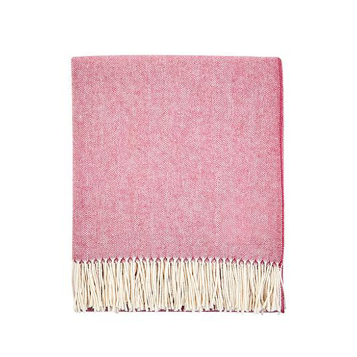 Herringbone Throw in Lipstick