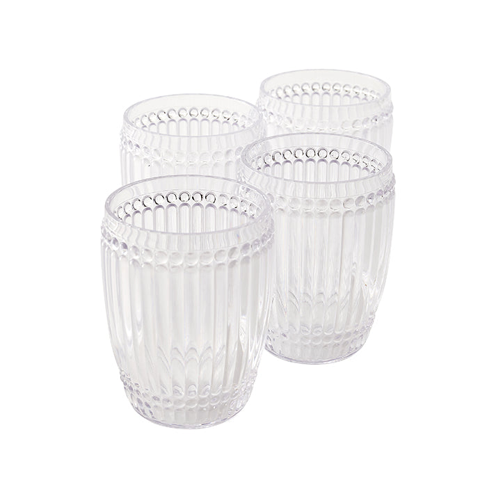 Melamine Beaded Tumbler Set