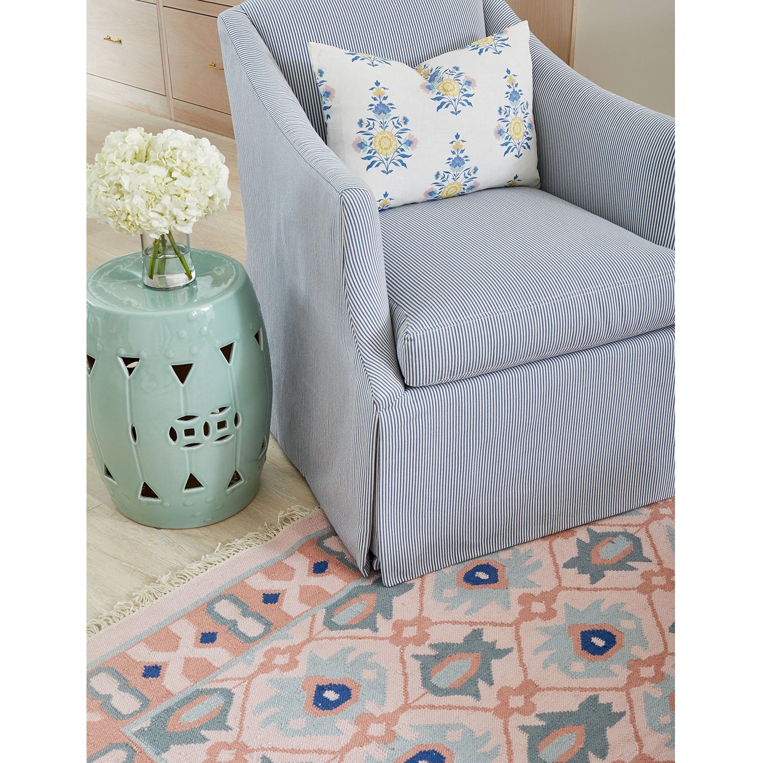 Naya Flat Weave Area Rug in Blossom