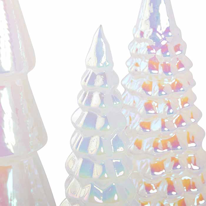 Opalite Glowing Glass Tree Set of 5 - Caitlin Wilson Design