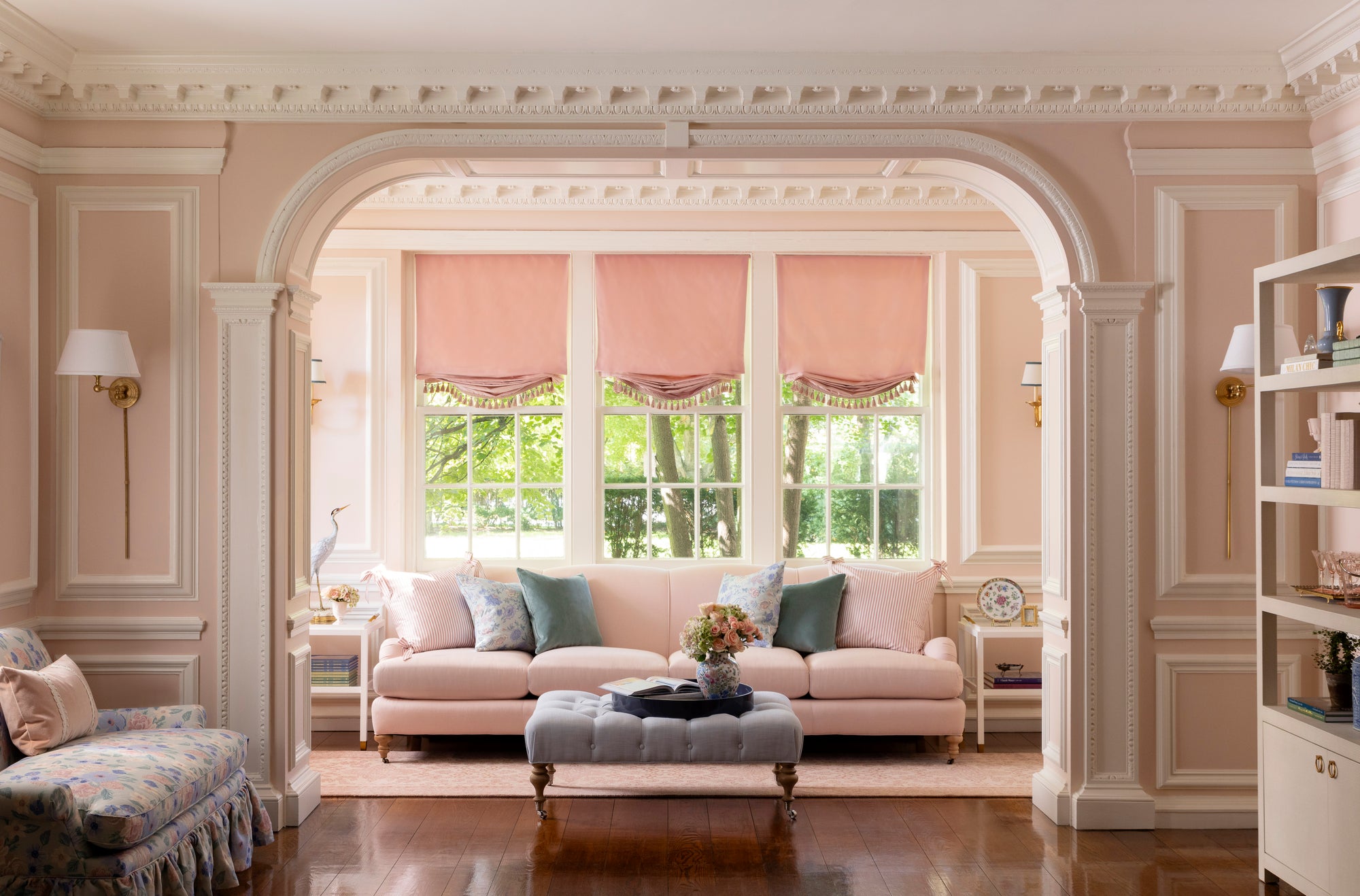 House Beautiful - This Elegant Living Room Was Inspired by Downton Abbey