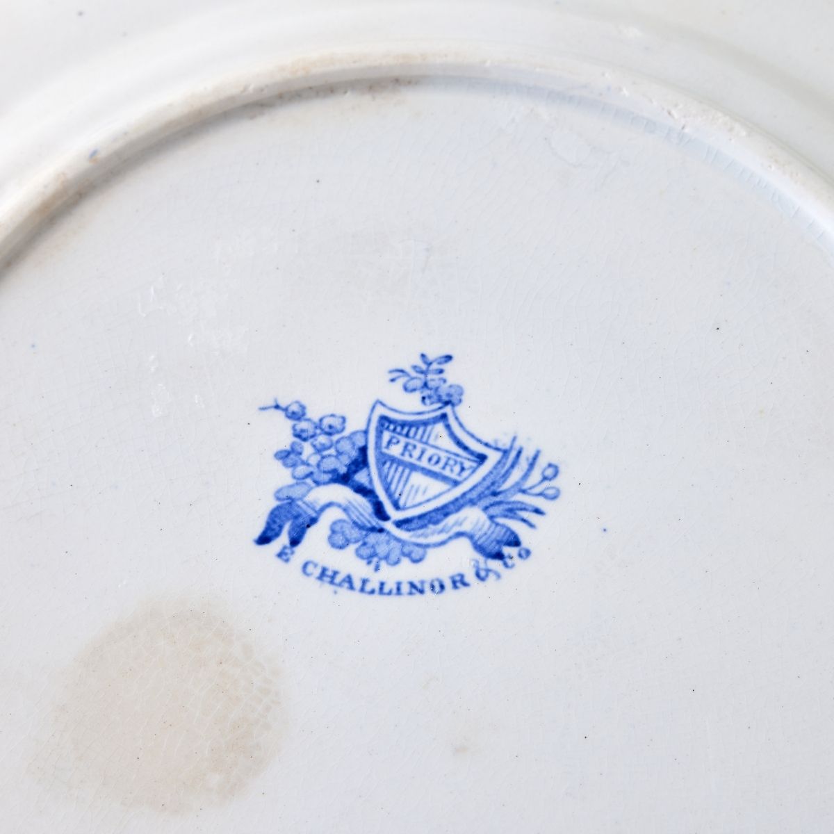 Ironstone Blue and White Priority Plate - Caitlin Wilson Design