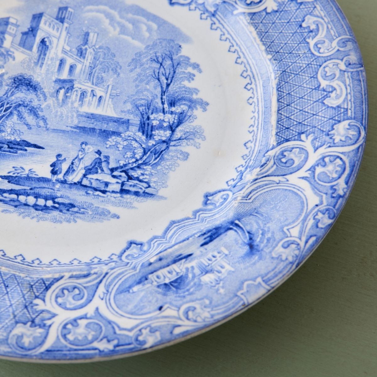 Ironstone Blue and White Priority Plate - Caitlin Wilson Design