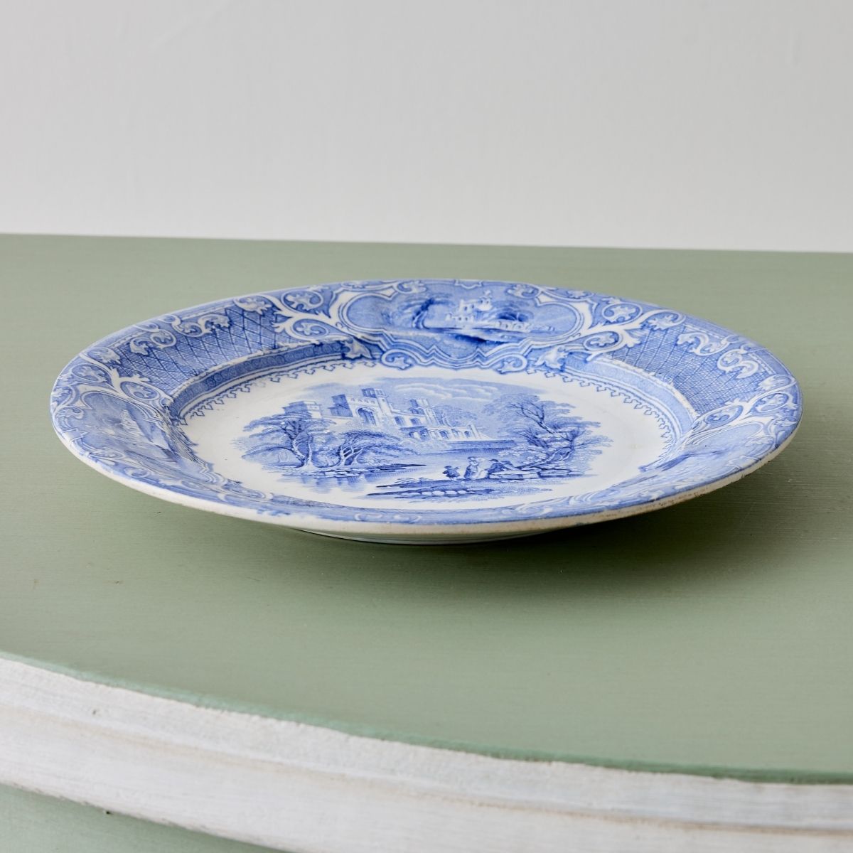 Ironstone Blue and White Priority Plate - Caitlin Wilson Design