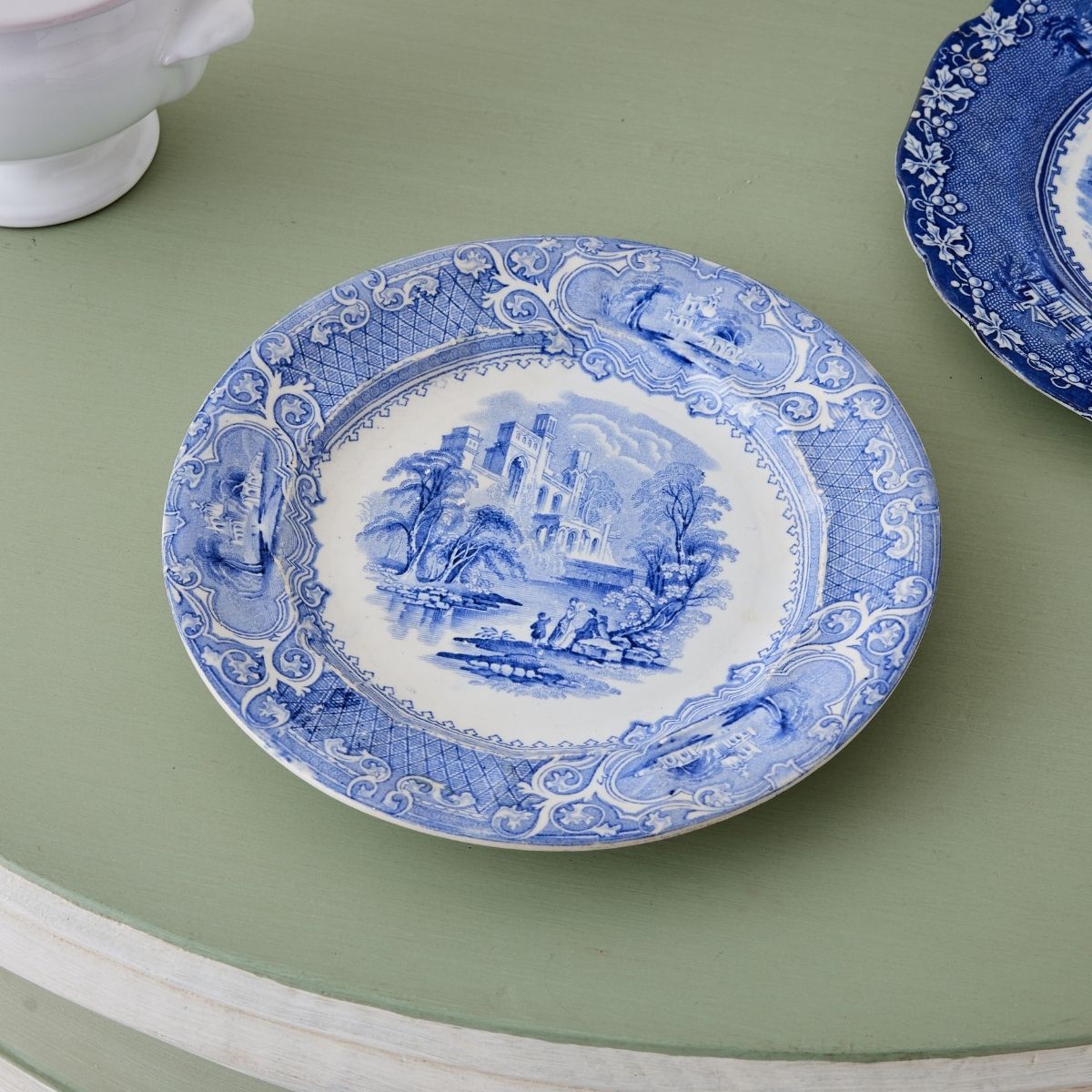 Ironstone Blue and White Priority Plate - Caitlin Wilson Design