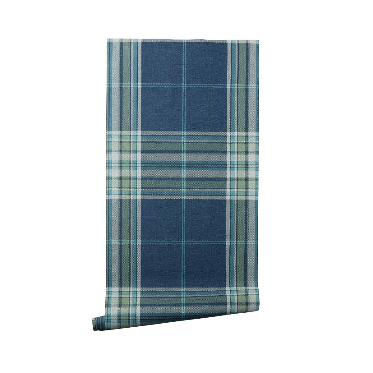 Princeton Plaid Wallpaper in Navy - Caitlin Wilson Design