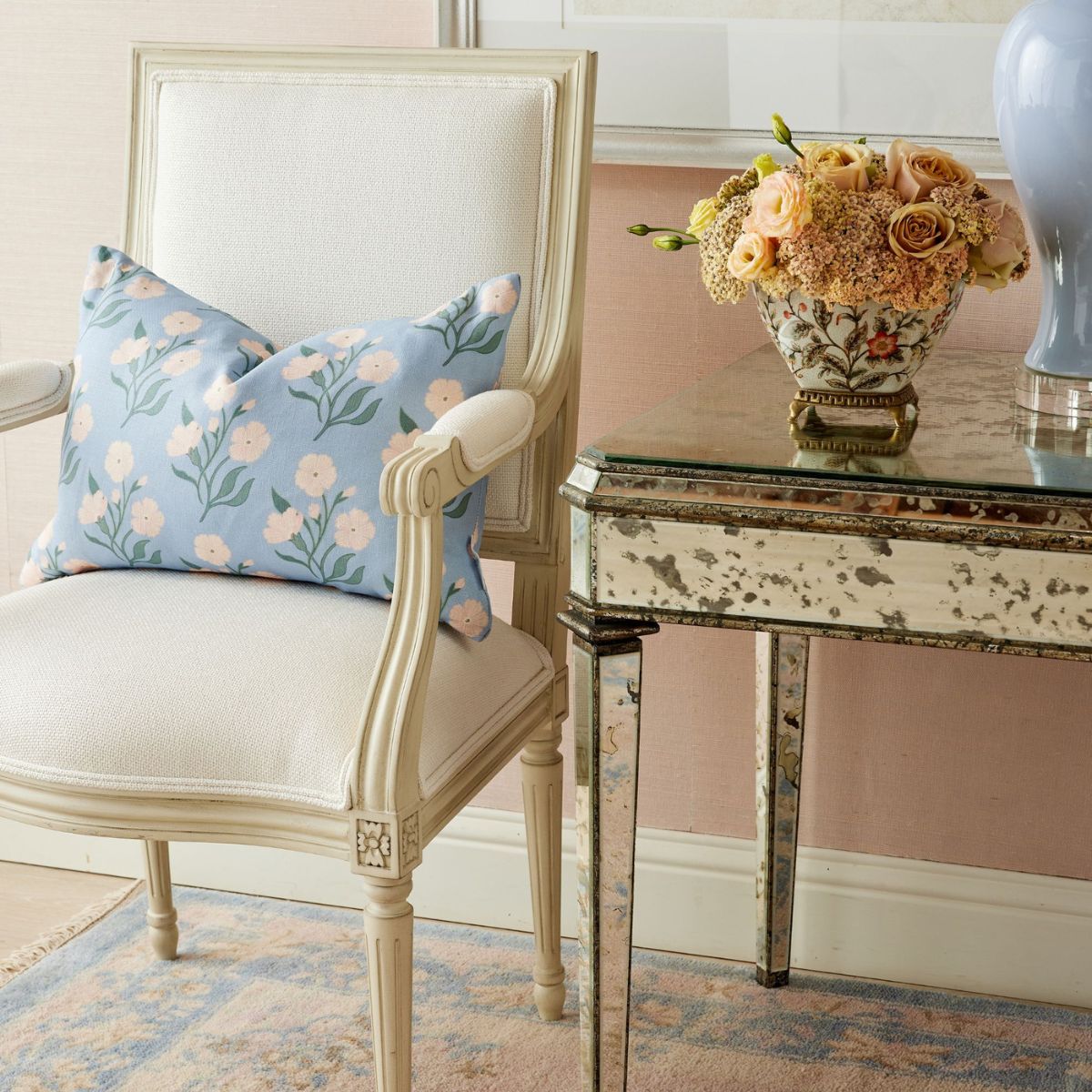 Genevieve Arm Chair in Cream