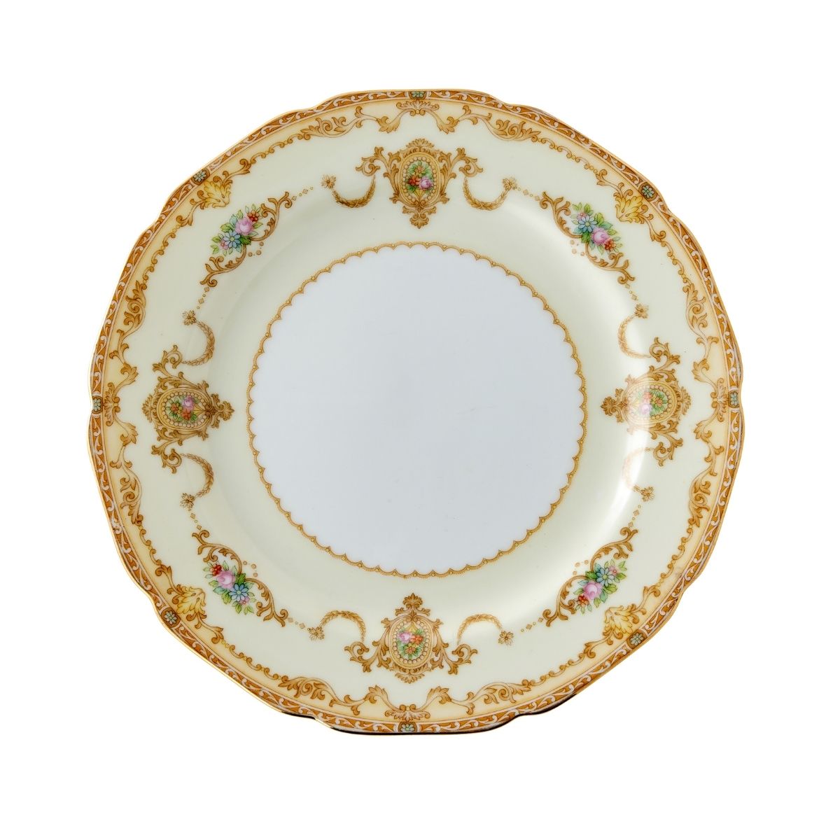 Gold & Cream Noritake Plate - Caitlin Wilson Design