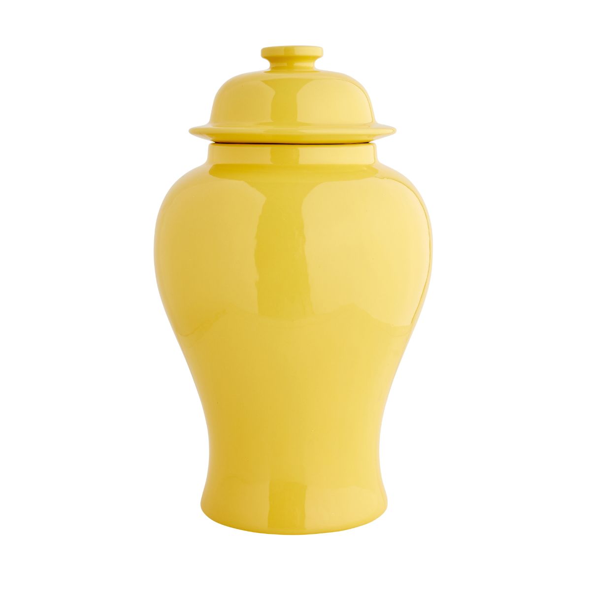 Large Aviary Jar in Yellow