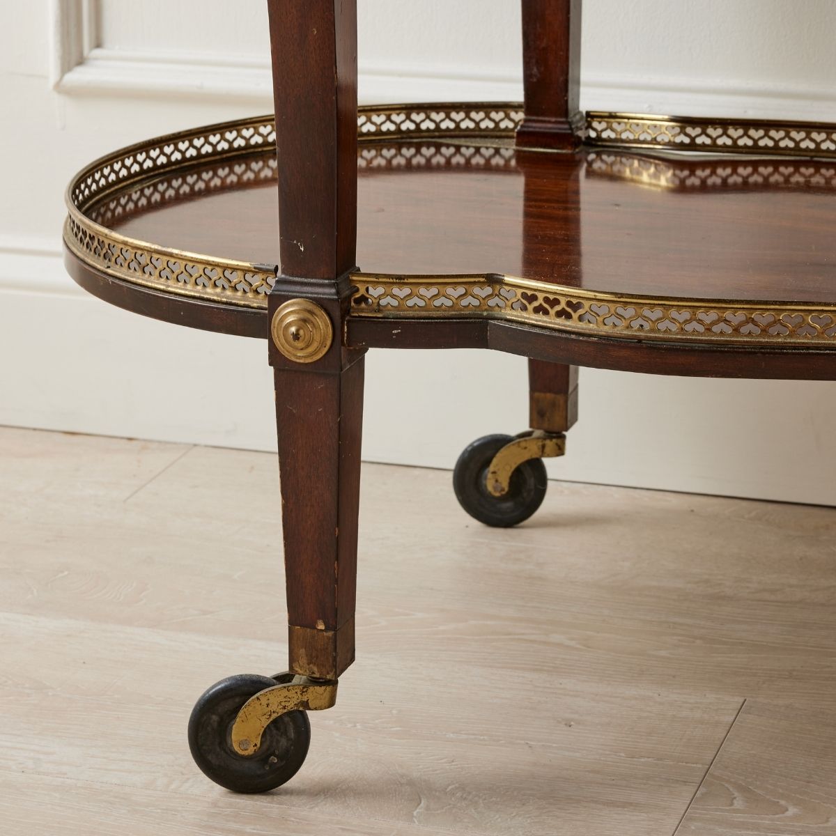 Regency Oval Drop Leaf Trolley Cart - Caitlin Wilson Design