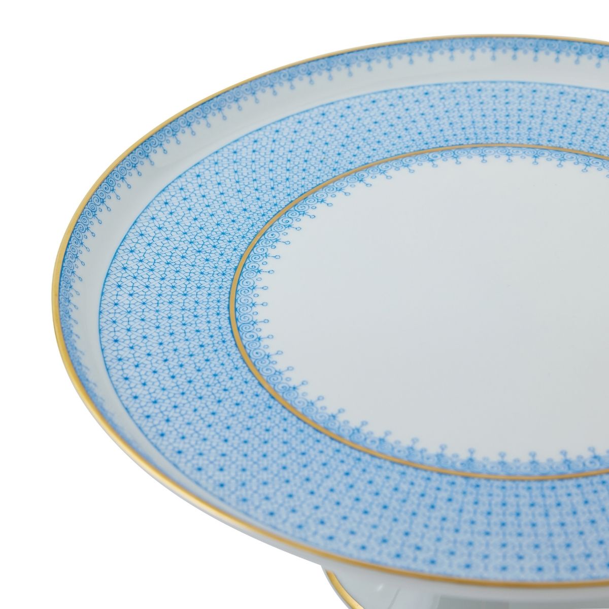 Sky Blue Lace Large Cake Stand