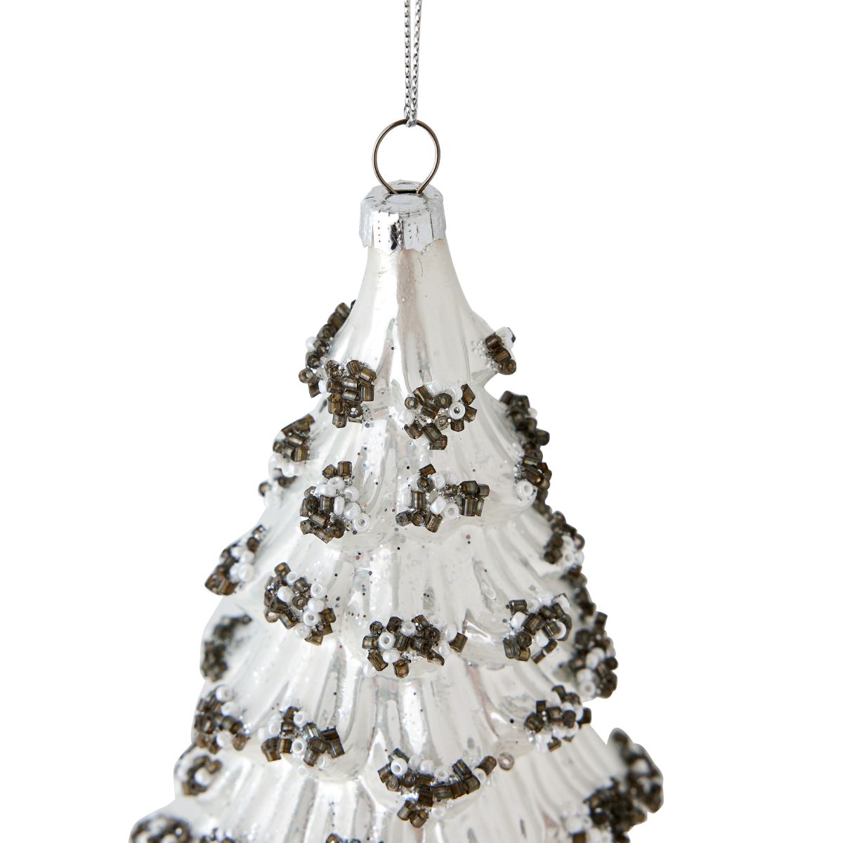 Beaded Glass Tree Ornament