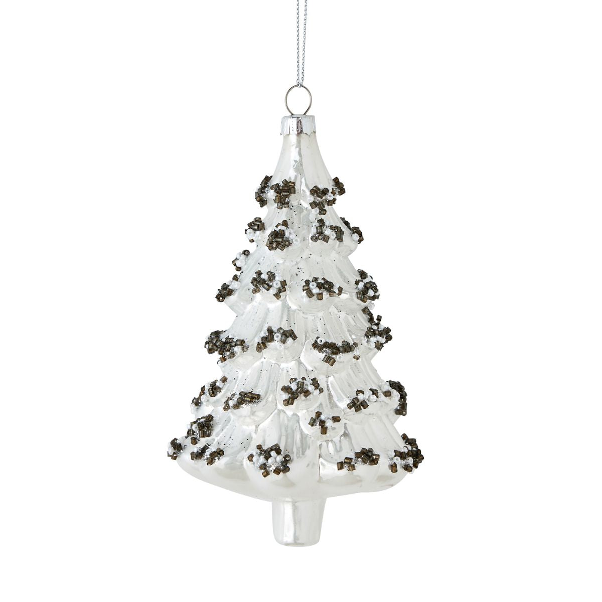 Beaded Glass Tree Ornament