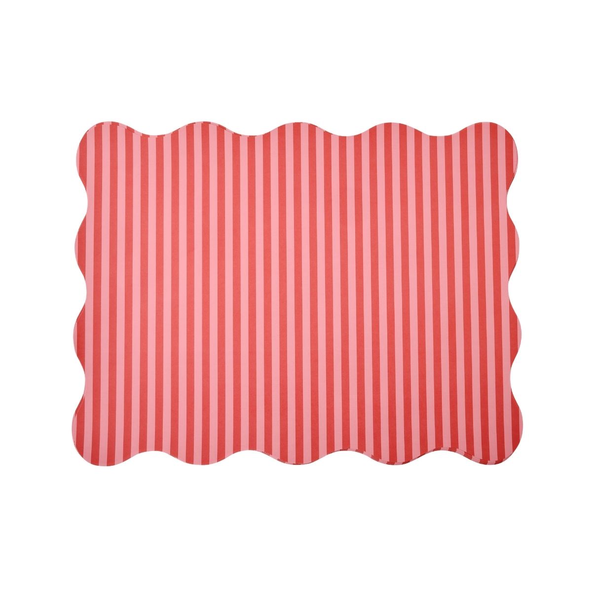 Red Stripe Posh Die-Cut Placemat