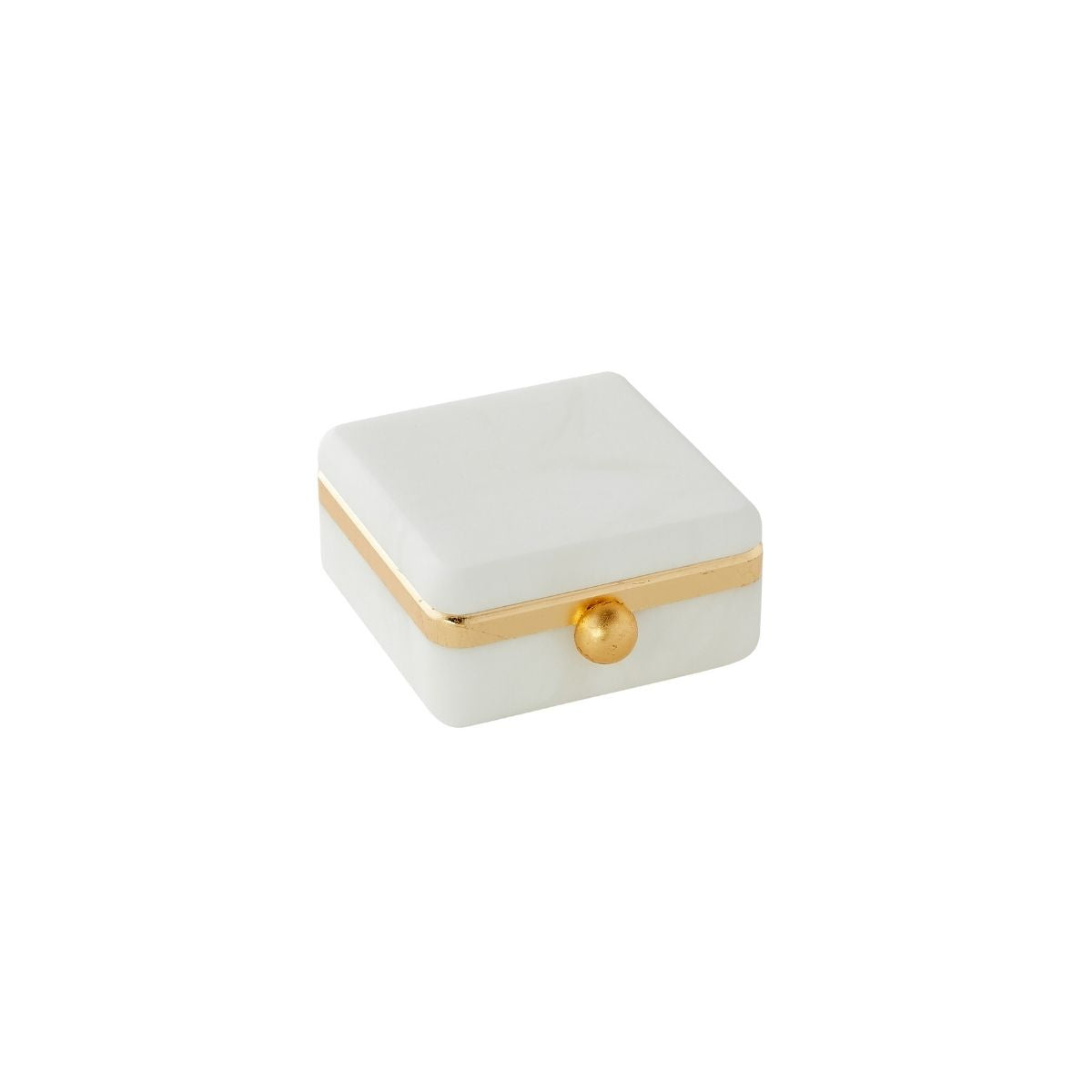Small Gold Band Alabaster Box