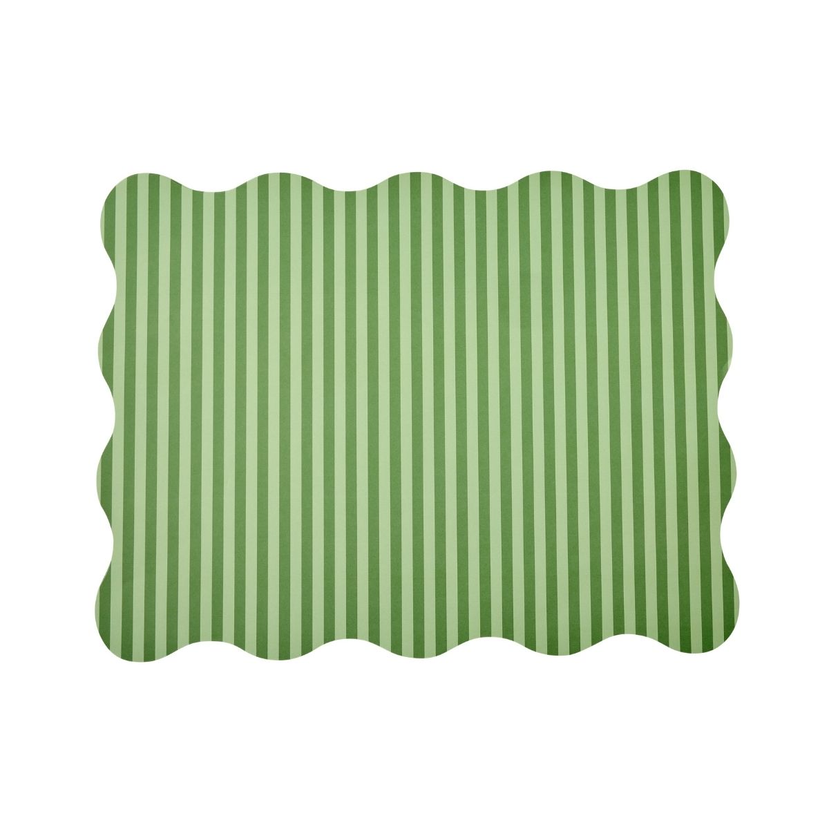 Green Stripe Posh Die-Cut Placemat