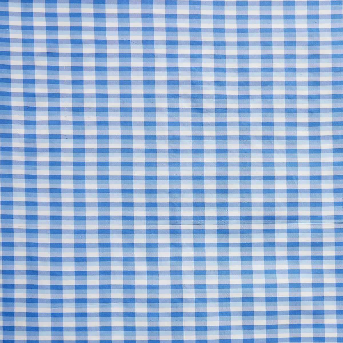 Vichy Check Fabric in Cornflower Blue