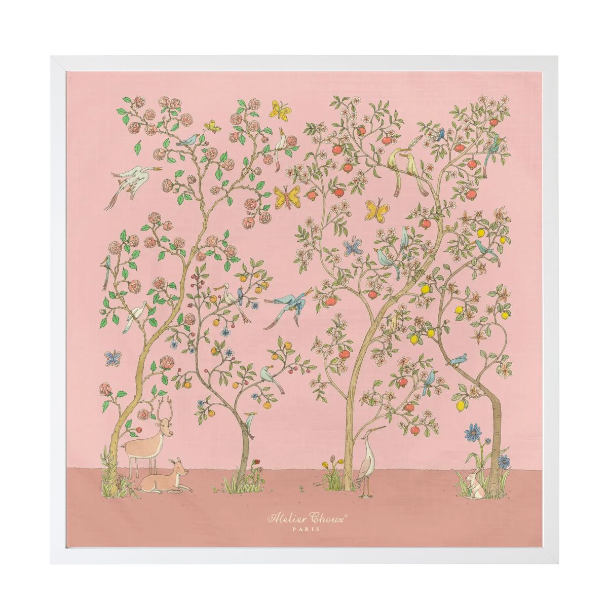 Framed Atelier Choux In Bloom in Pink