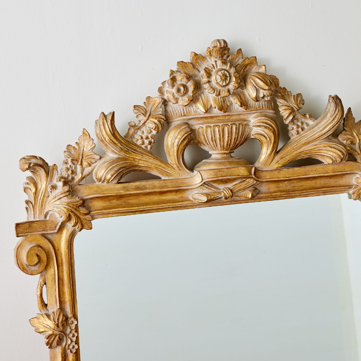 Ornate Carved Wood Mirror - Caitlin Wilson Design