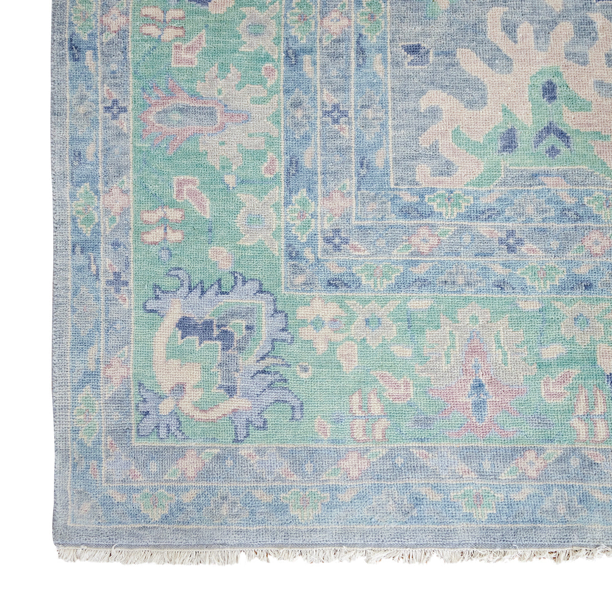 Ankara Rug in Chambray | Hand-Knotted Wool Rug | Caitlin Wilson