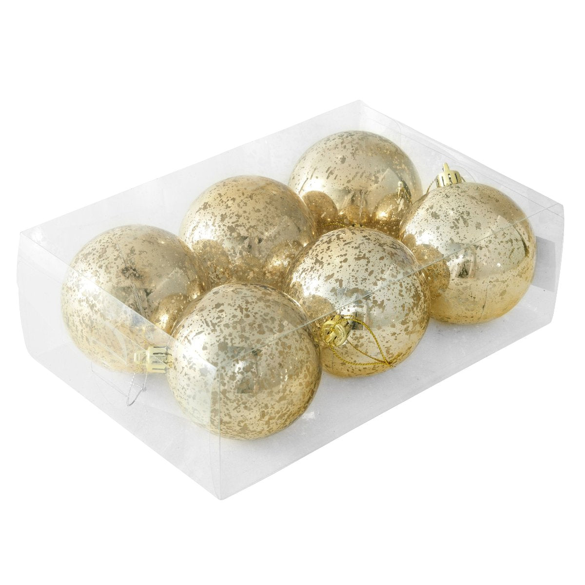 Set of 6 Gold Mercury Ornaments - Caitlin Wilson Designs