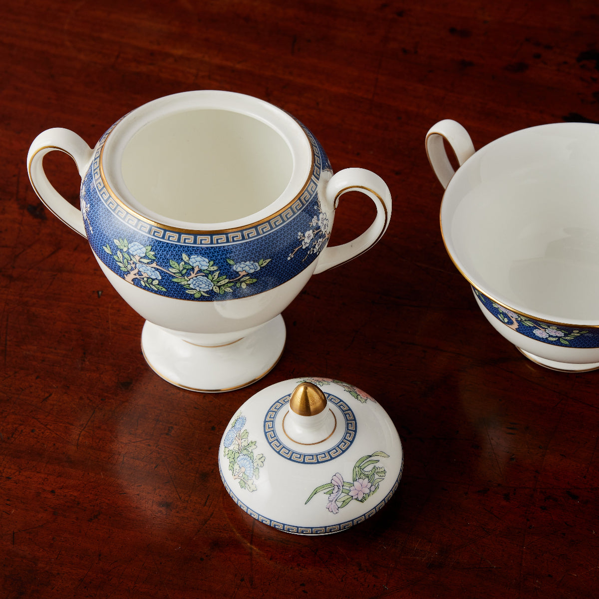 Wedgwood Blue Siam Lidded Urn & Cup - Caitlin Wilson Designs