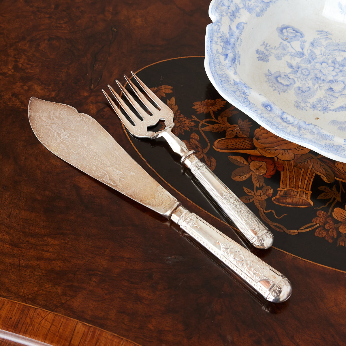 Antique Fish Serving Set - Caitlin Wilson Designs