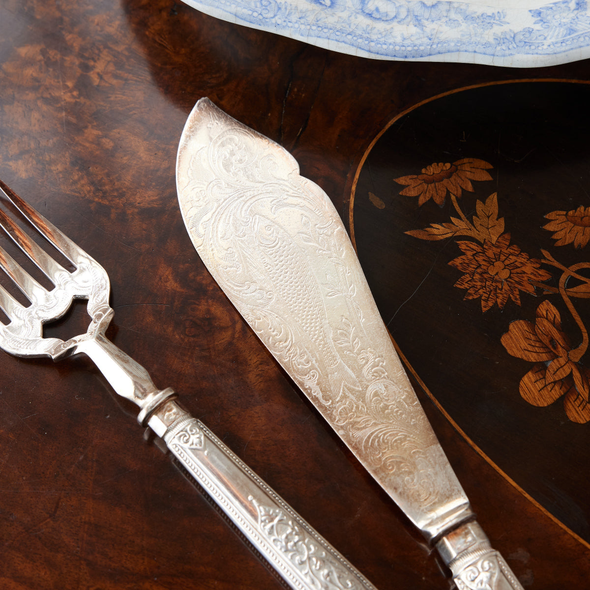 Antique Fish Serving Set - Caitlin Wilson Designs