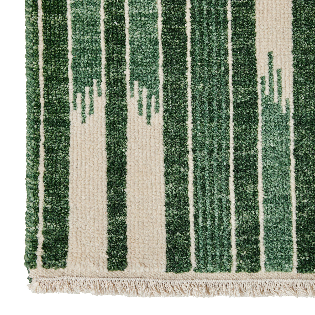 Dylan Rug in Ikat Green Sample - Caitlin Wilson Designs