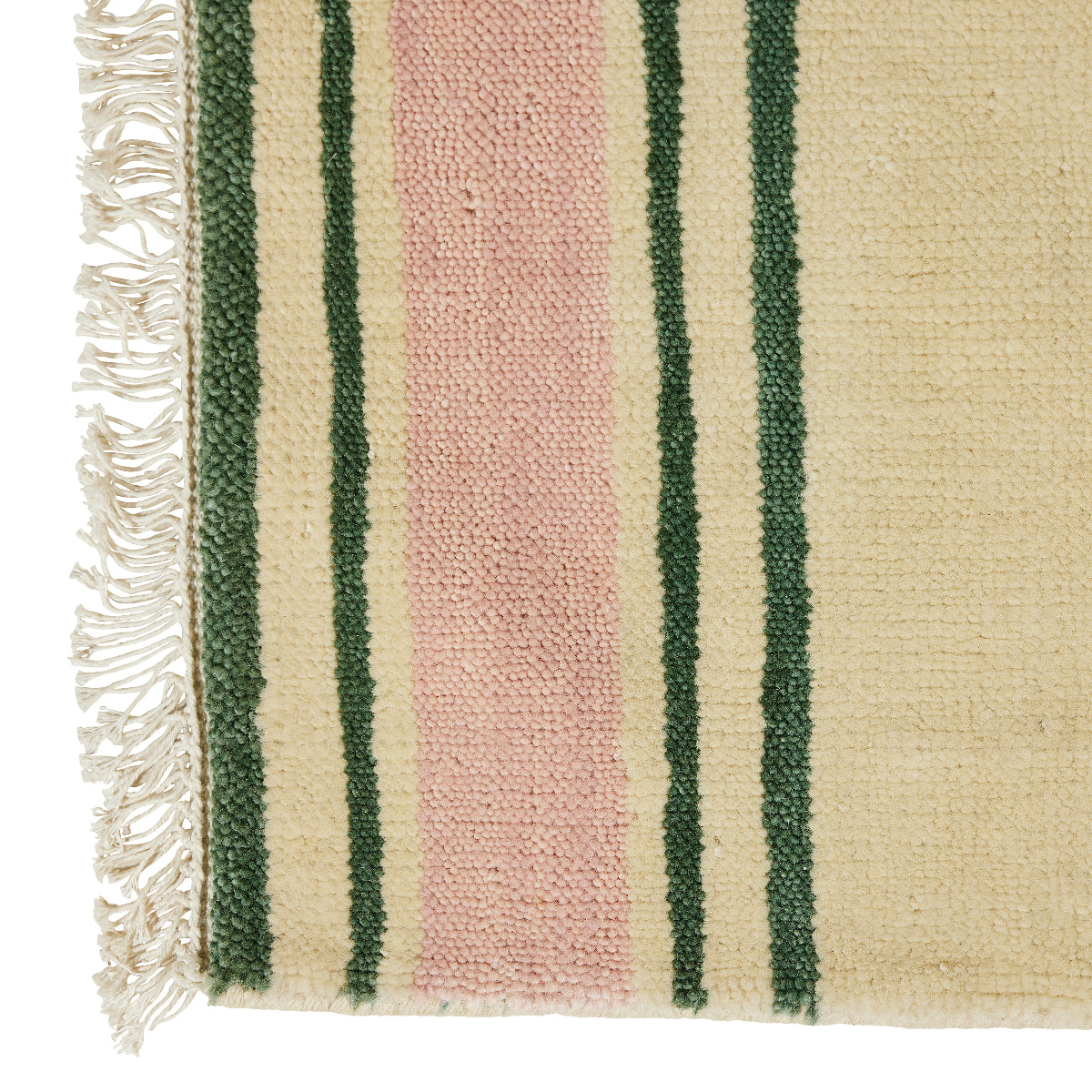 Trudy Rug in Pink Stripe  Sample- Caitlin Wilson Designs