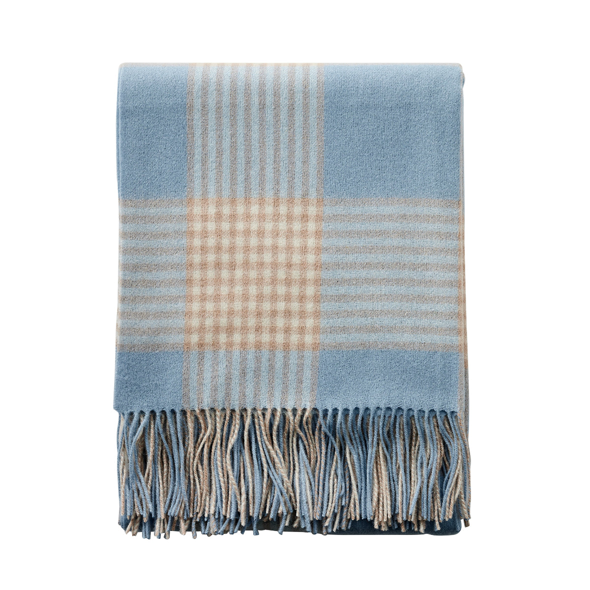 Wembley Plaid Throw in Haze - Caitlin Wilson Designs