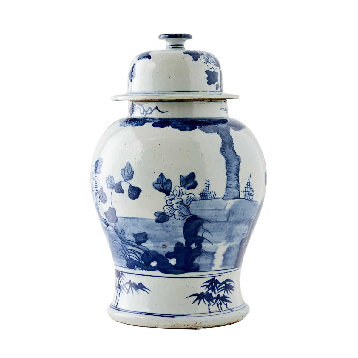 Blue Landscape Ginger Jar I - Caitlin Wilson Design 