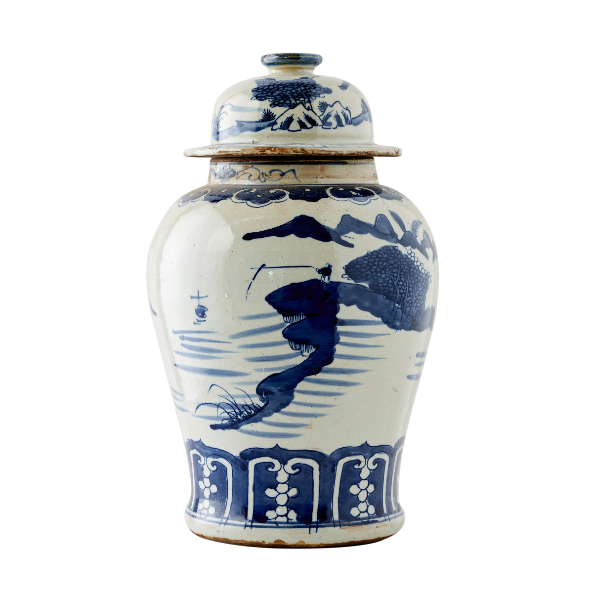 Blue Landscape Ginger Jar III - Caitlin Wilson Design 
