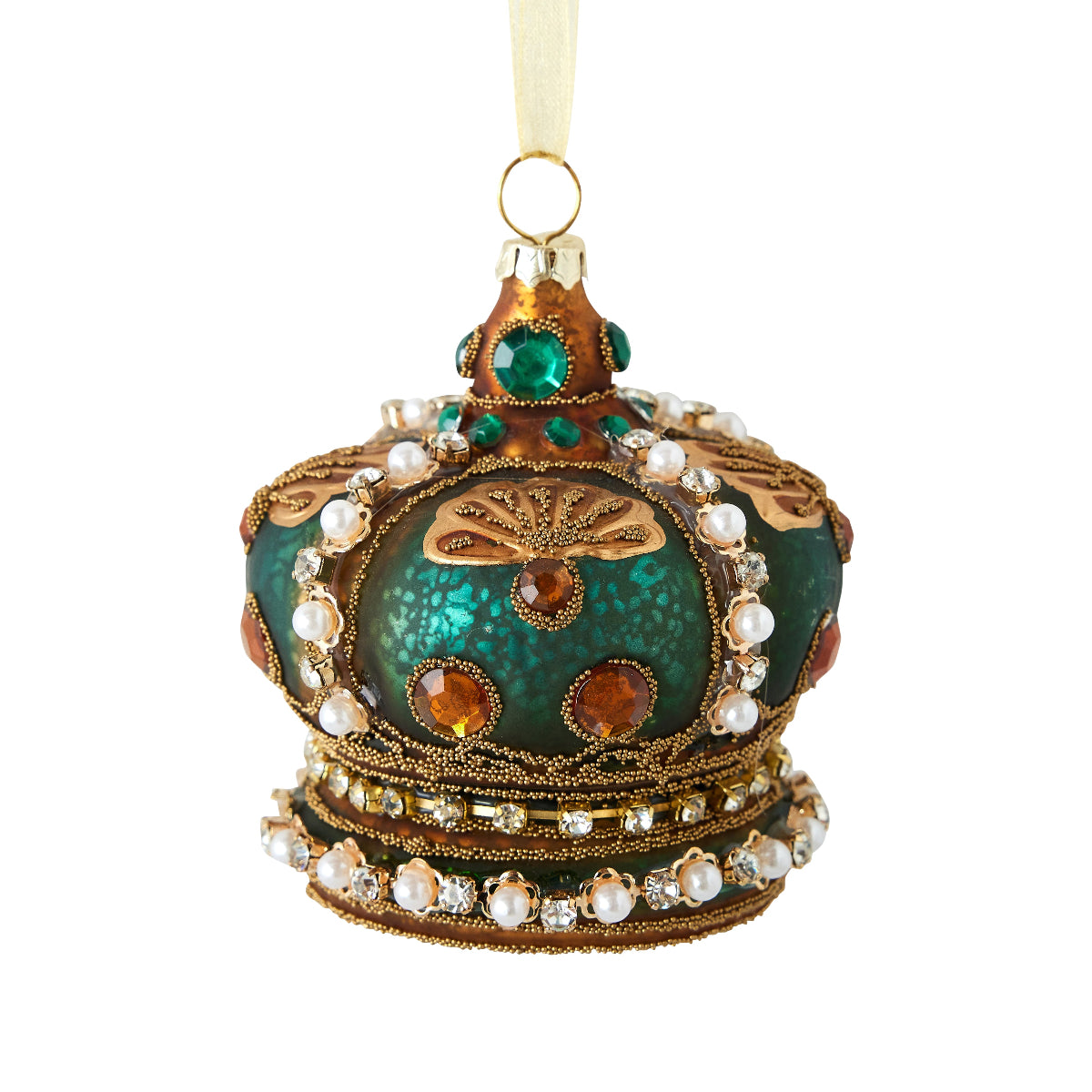 Coronet Glass Ornament Set of 3 - Caitlin Wilson Design 