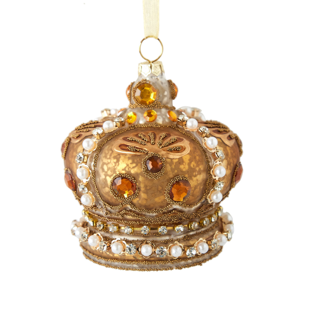 Coronet Glass Ornament Set of 3 - Caitlin Wilson Design 