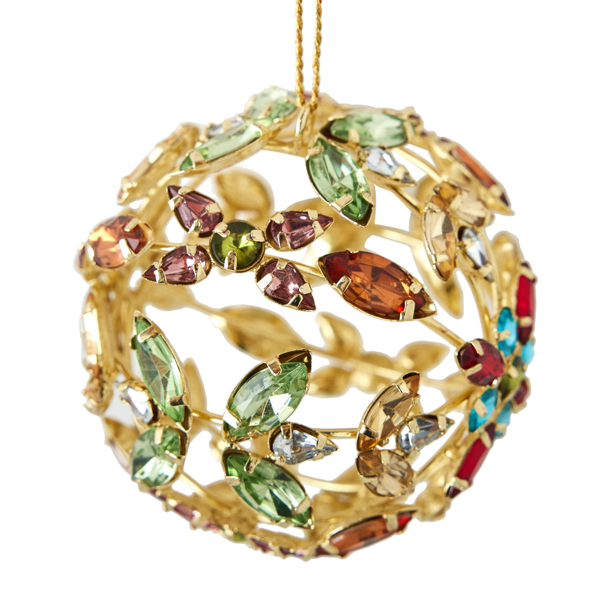 Crown Jewel Metal Orb Ornament - Caitlin Wilson Design 