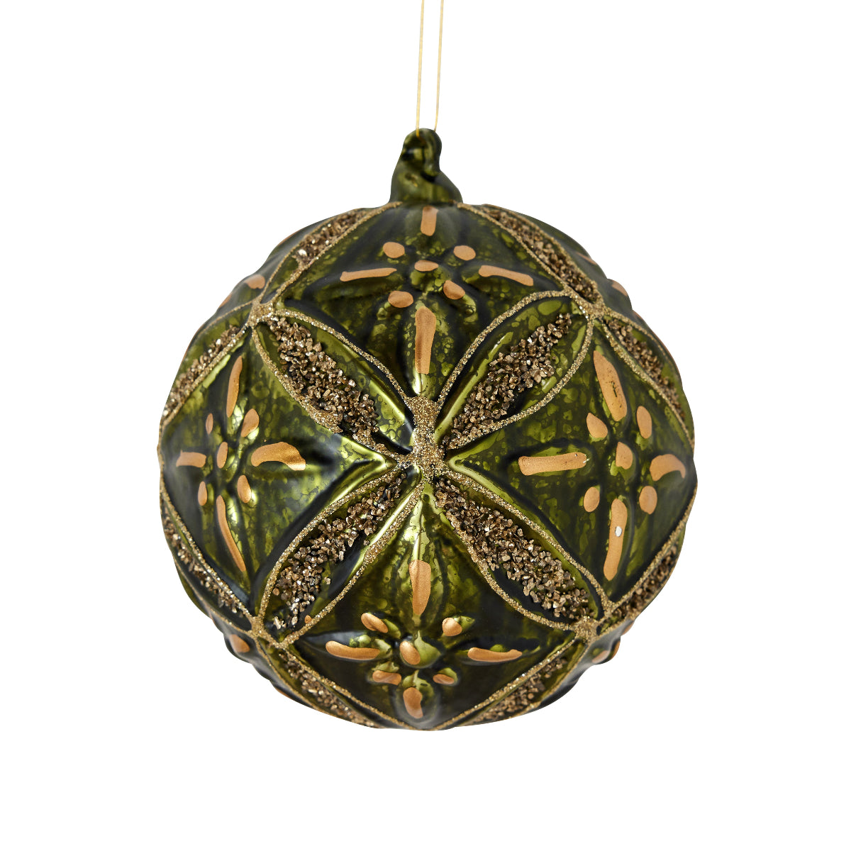 Antique Emerald City Glass Ornament- Caitlin Wilson Design 