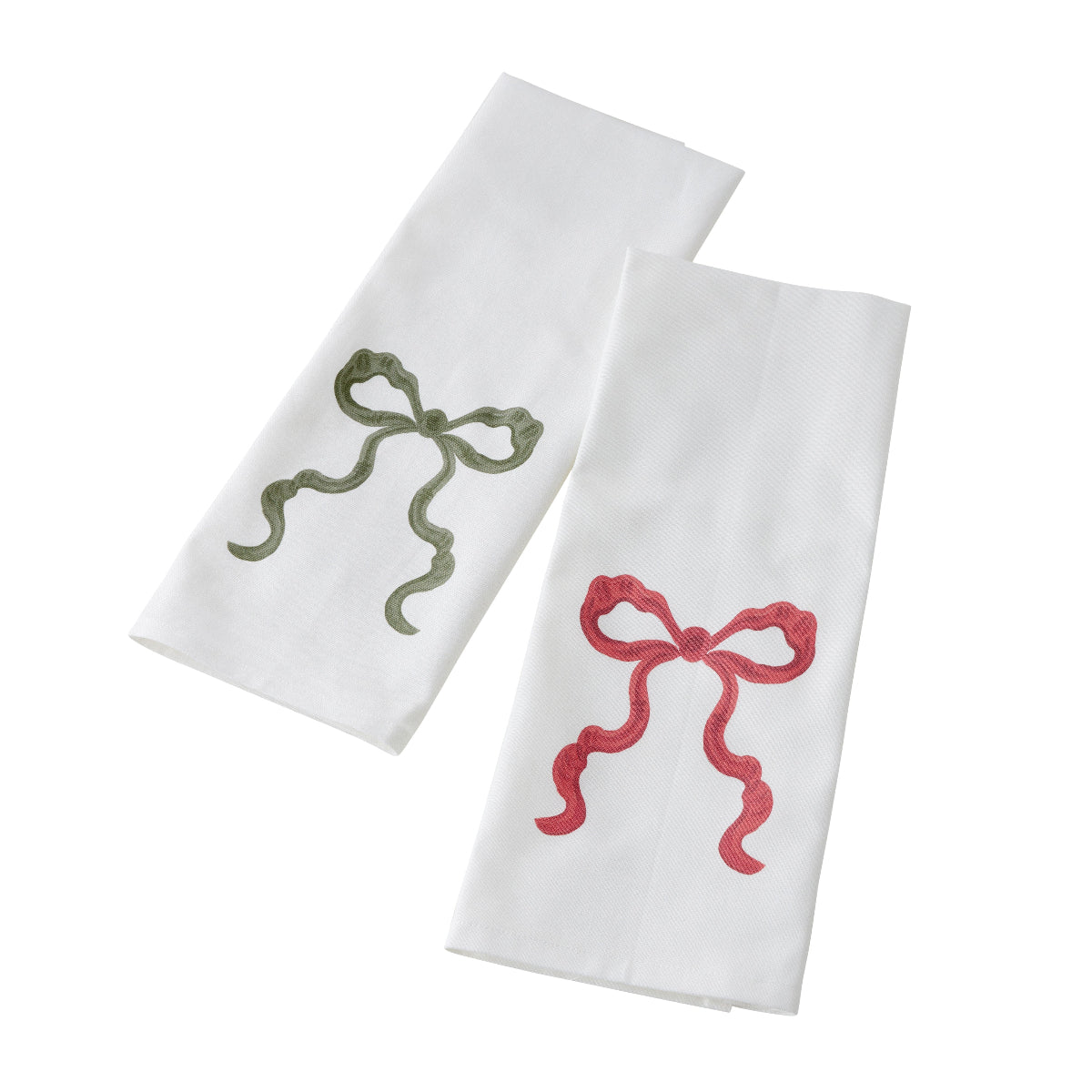 Green Bow Kitchen Towel - Caitlin Wilson Design 