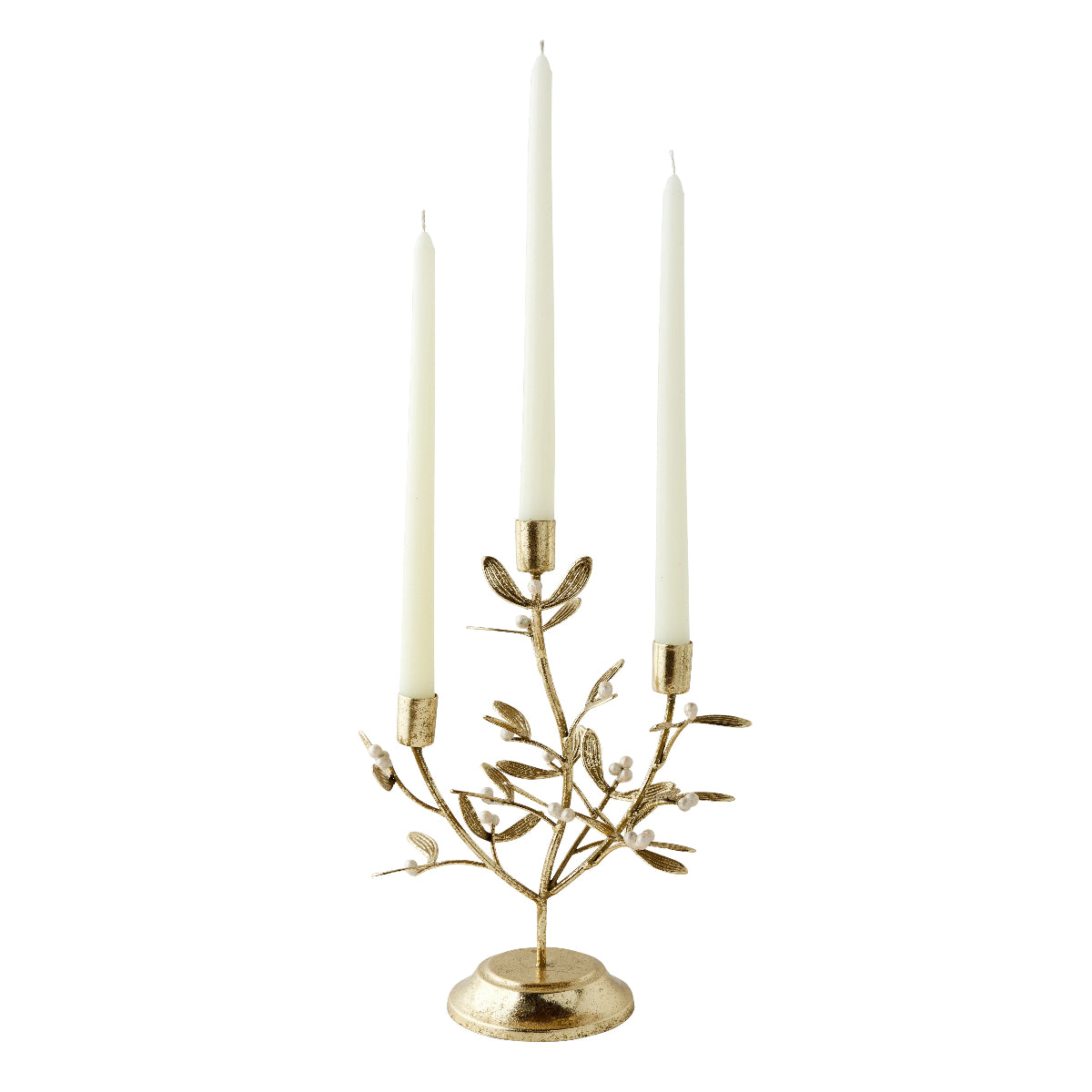 Gilded Mistletoe Candelabra - Caitlin Wilson Design 