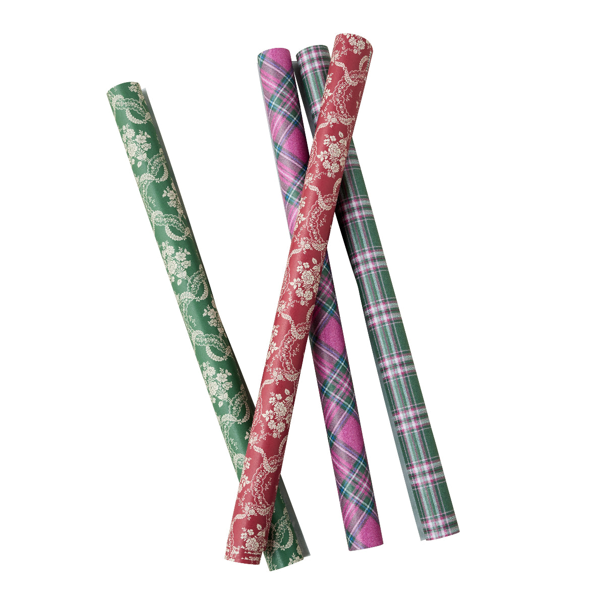 Noël Rouge Lace Gift Wrap  - Caitlin Wilson Design