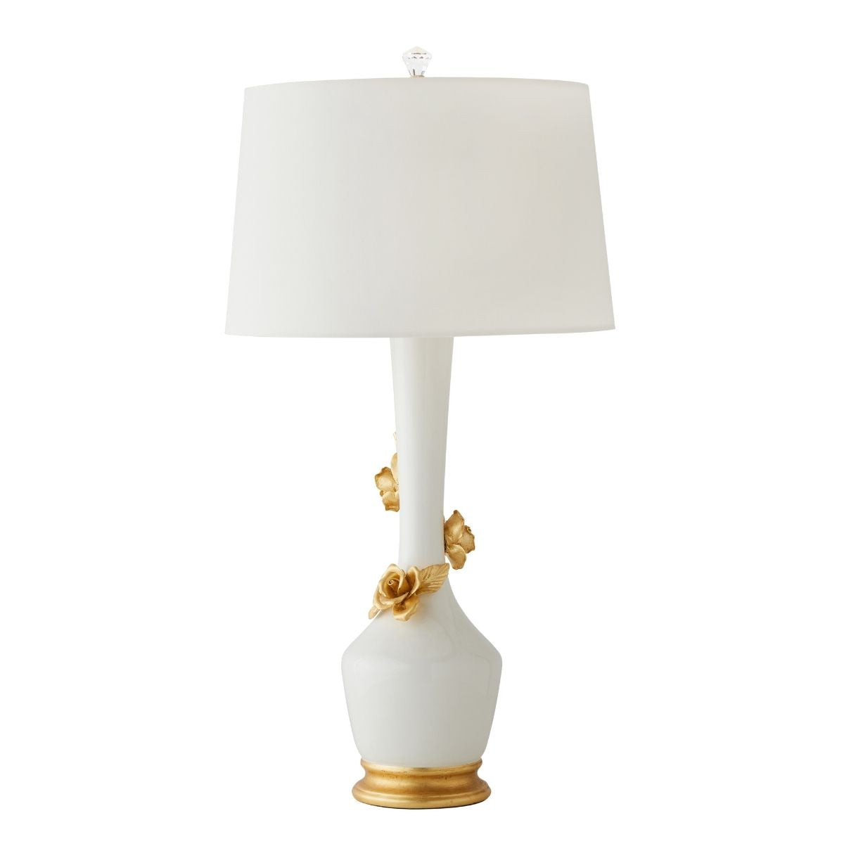 Climbing Roses Lamp in White