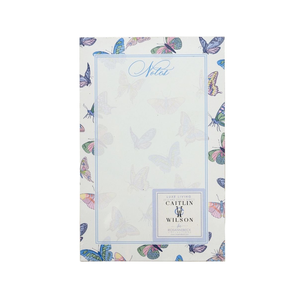 Pastel Papillon Luxe Large Notepad