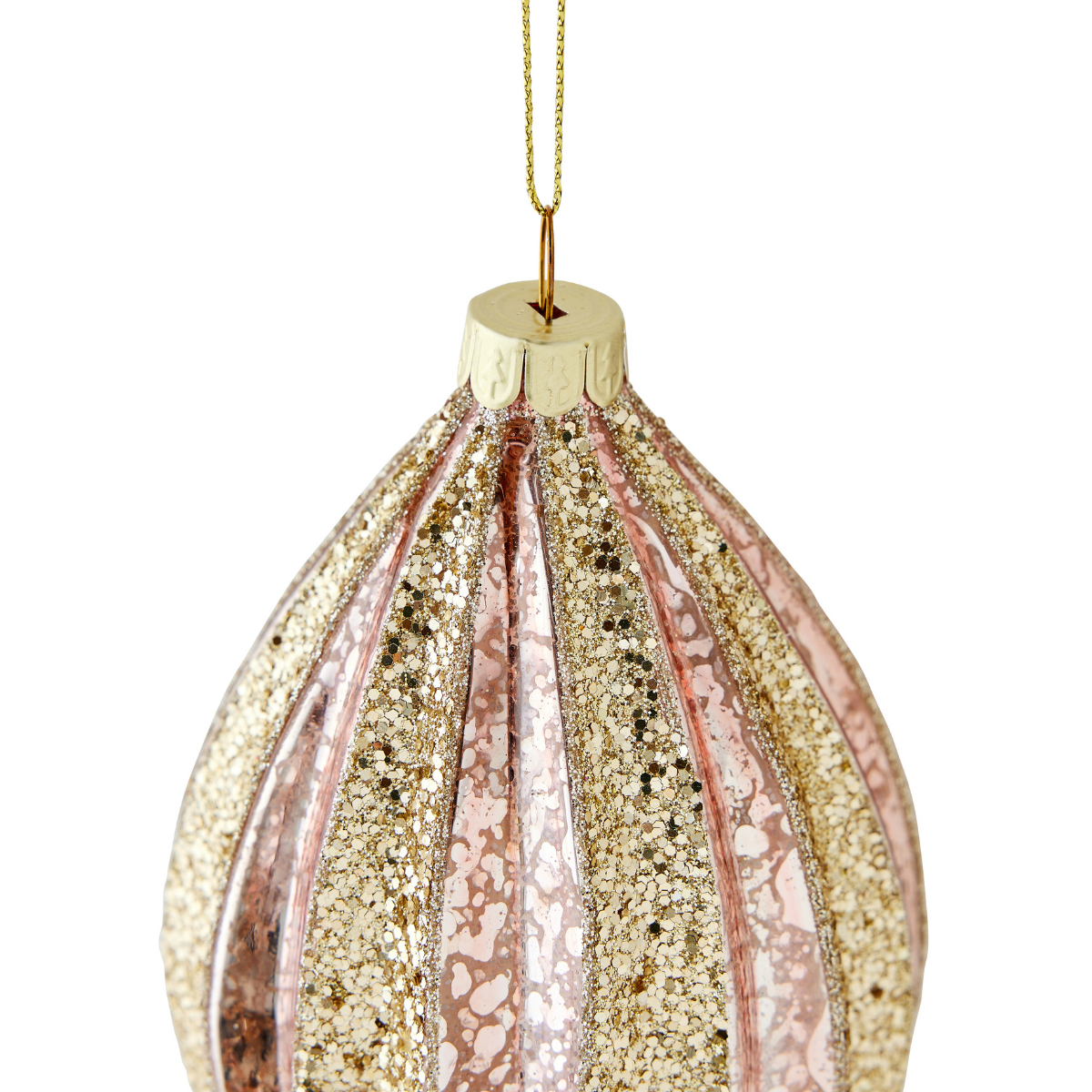 Glitter Mercury Finial Ornament - Caitlin Wilson Designs