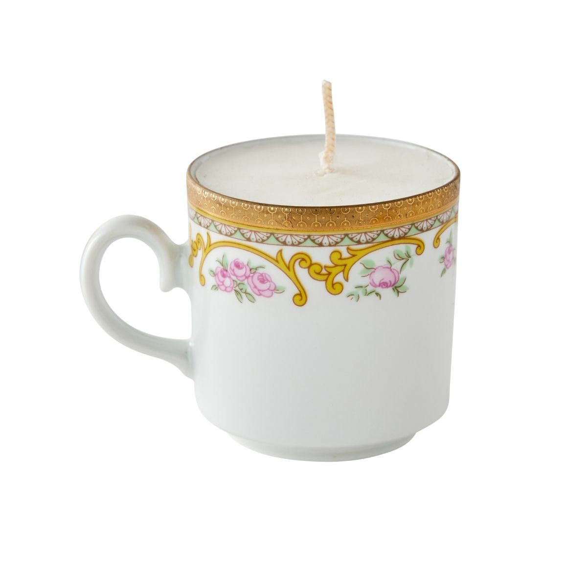 Cappuccino Cup Candle with Saucer - Caitlin Wilson Design