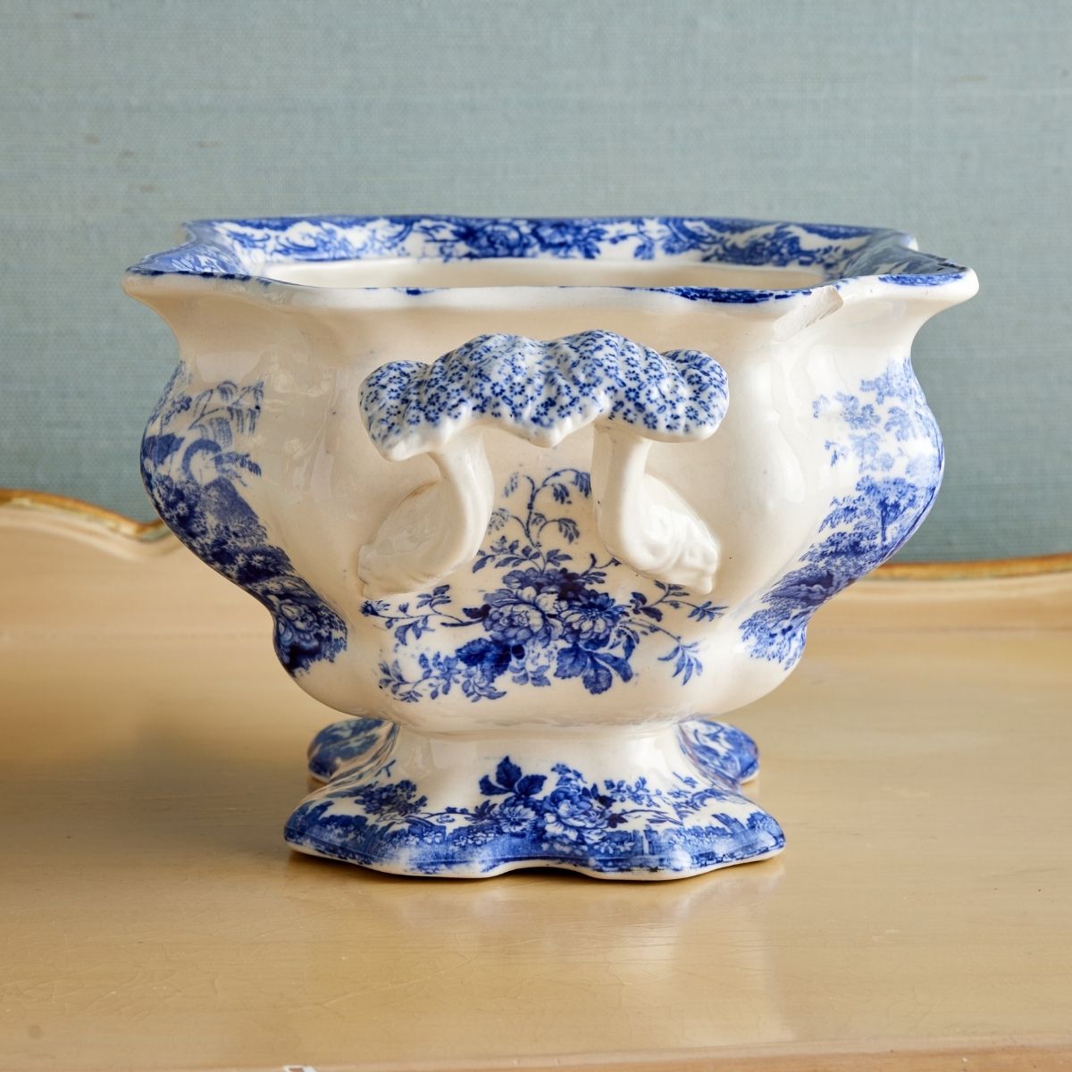 Mason's Vista Blue and White Tureen - Caitlin Wilson Design