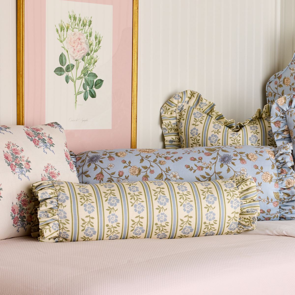 Waverly Stripe Bolster Pillow - Caitlin Wilson Design